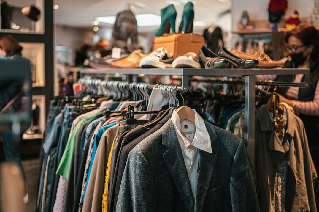 shoplifter in clothing store